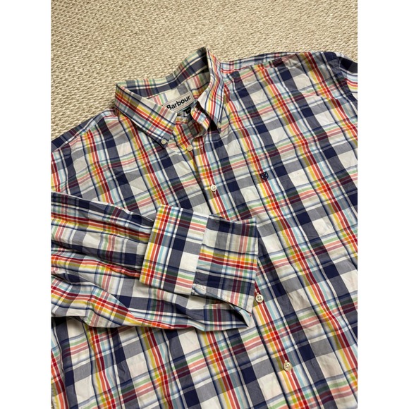 Barbour Other - Barbour Mens XL Regular Fit Multi Color Madras Plaid Button Down Shirt preppy